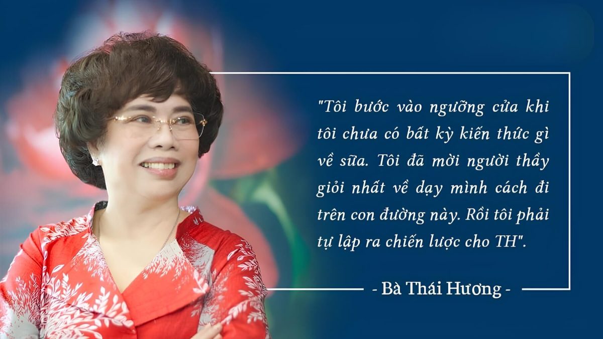 Bà Thái Hương CEO của TH true MILK - Người Tiên Phong