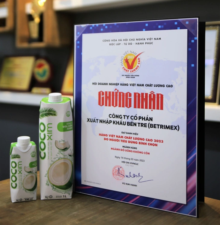Cocoxim đạt chứng nhận 6 năm liền