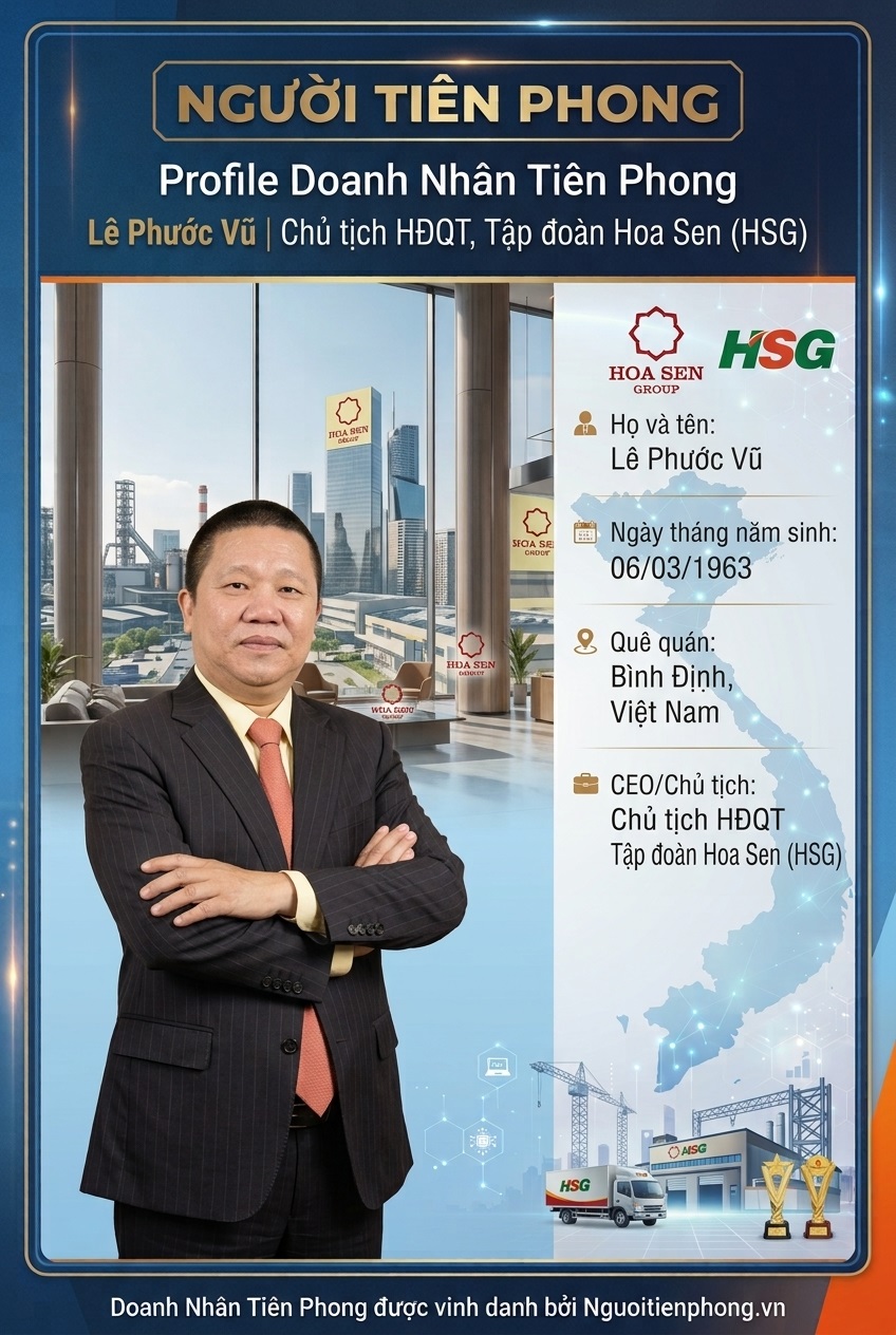 Profile Doanh Nhân: Lê Phước Vũ – Tập Đoàn Hoa Sen 11 Profile Doanh nhân Lê Phước Vũ HSG - Người Tiên Phong