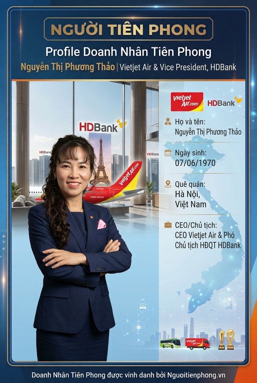 Profile Doanh Nhân: Nguyễn Thị Phương Thảo VietJet Air 11 CEO Nguyễn Thị Phương Thảo Vietjet Air