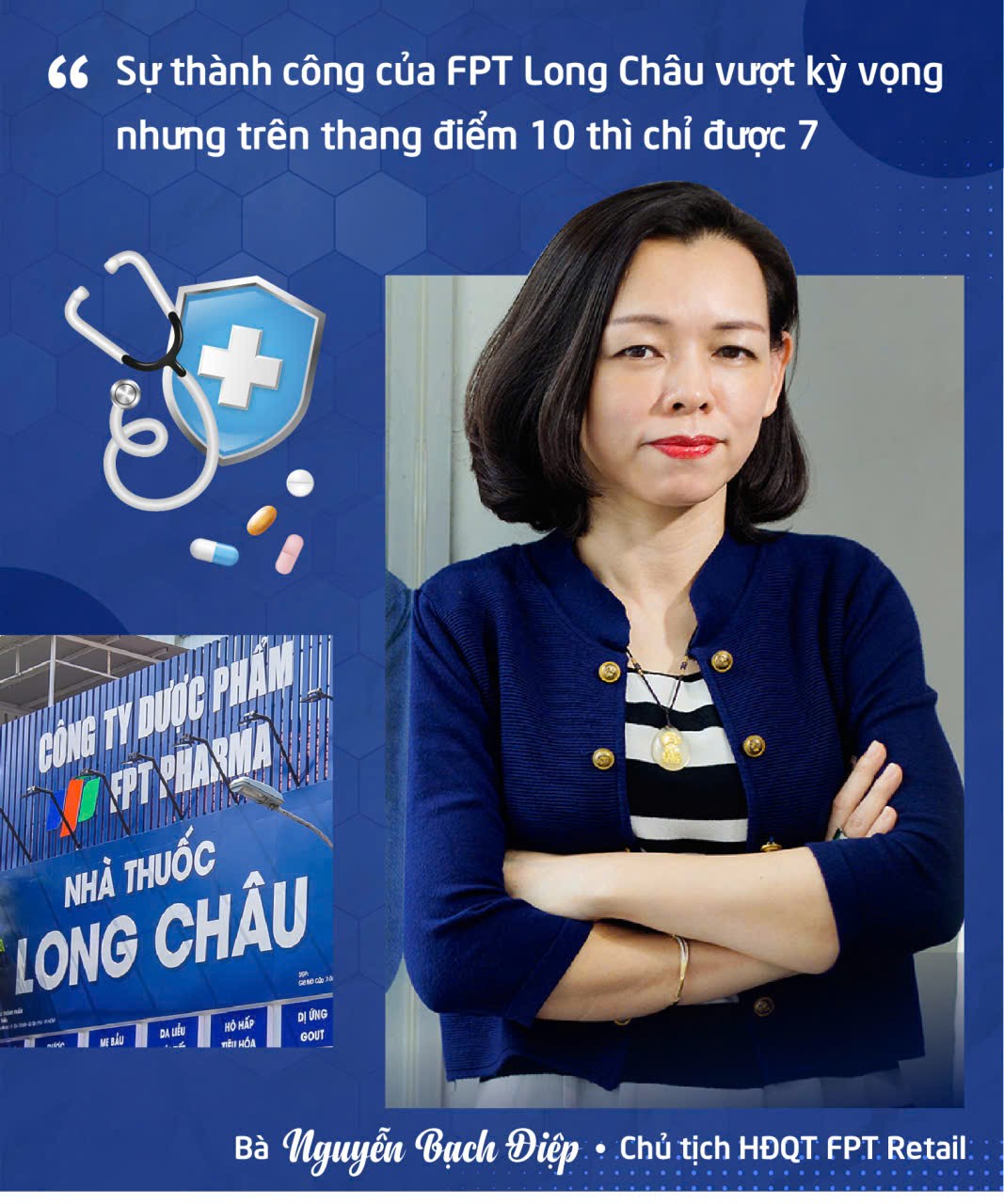 Bà Nguyễn Bạch Diệp Chủ tịch FPT Retail - Người Tiên Phong