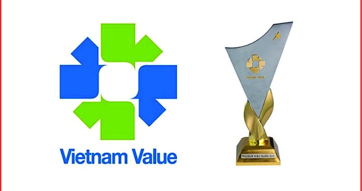Logo và Cúp chứng nhận Thương Hiệu Quốc Gia - Người Tiên Phong